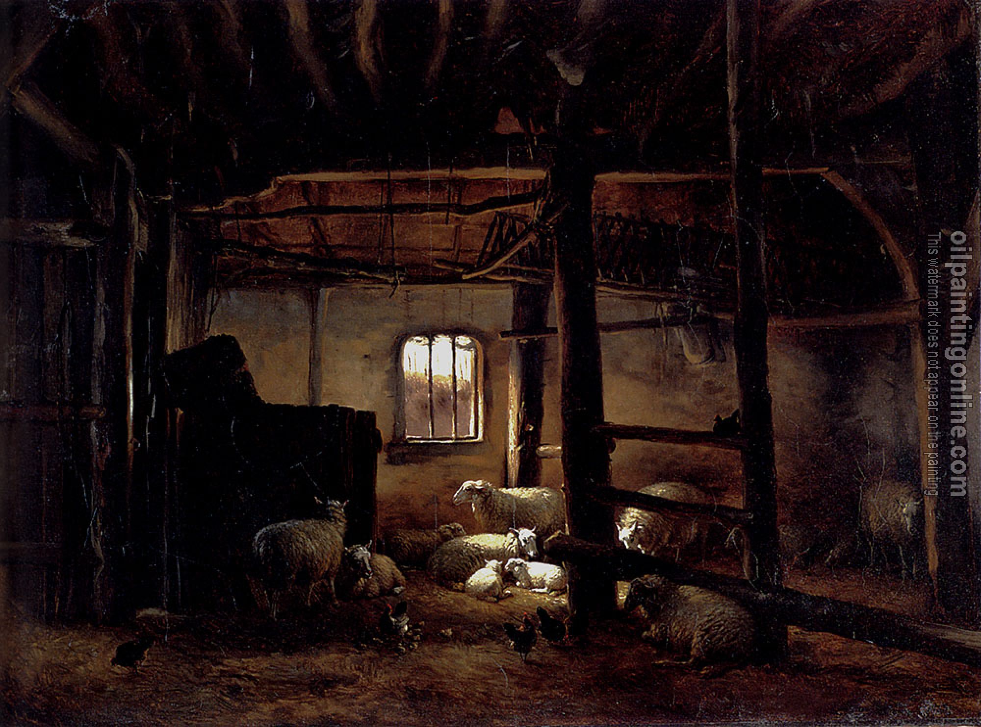 Verboeckhoven, Eugene Joseph - In The Stable